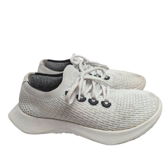 Allbirds Tree Dasher II Light Gray Blizzard Knit Fitness Sneakers Womens 9/9.5 - Picture 1 of 7